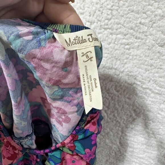 Girls Matilda Jane Moments with you Poinsettia Top size 8 Boho Peasant Shirt - Picture 7 of 8